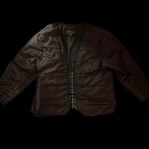 Dark Brown Quilted Jacket